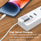 90 Degree USB-A Male to Female Adapter Up & Down Right Angle – USB 3.0 5Gbps 15W Charging Aluminum for PC Laptop Charger Power Bank
