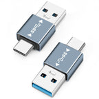USB 3.1 Male to USB C Male Adapter USB A to USB C Connector 10G Data Transfer for Smartphone Tablet Laptop Power Bank