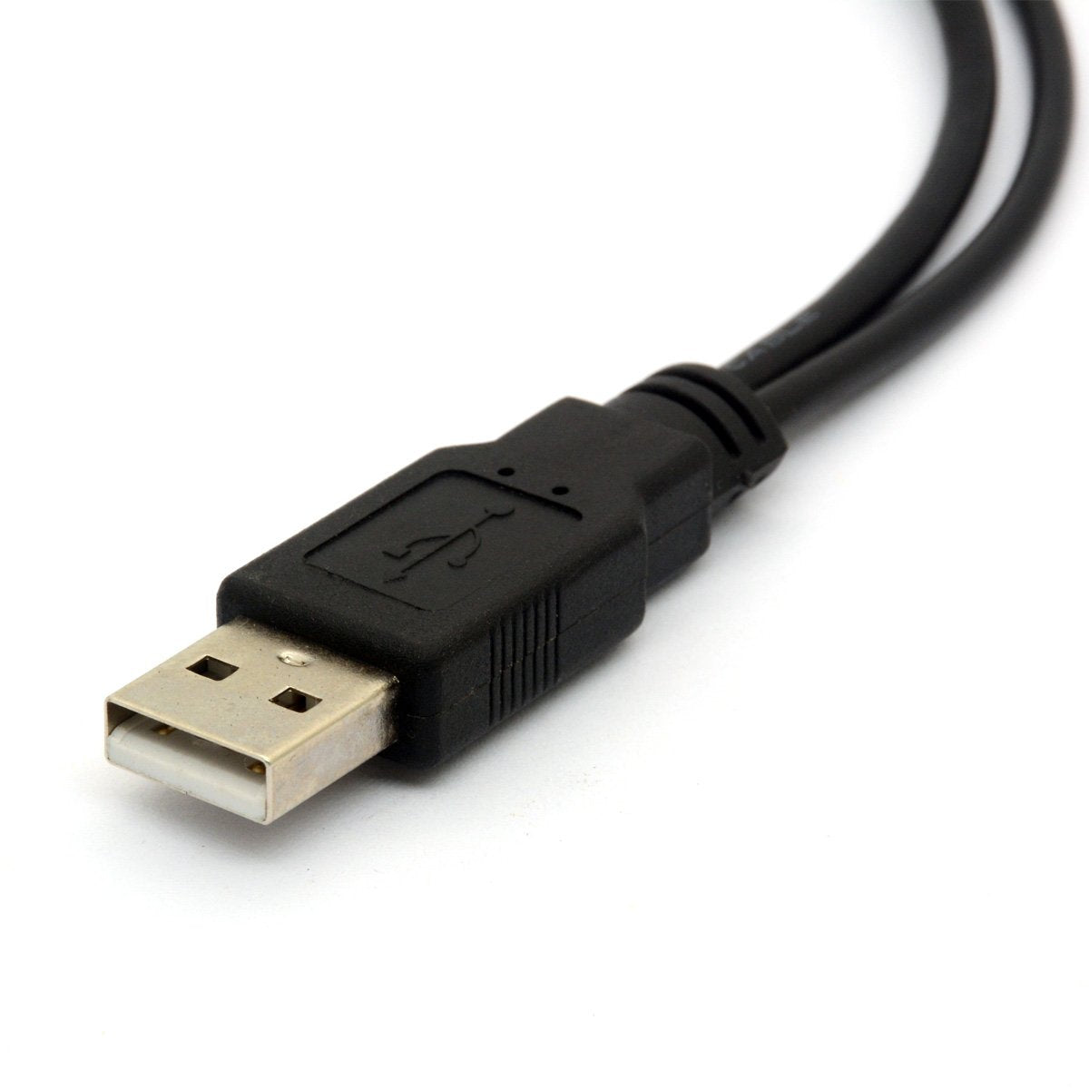 USB 2.0 A to Dual Micro USB Y Splitter Cable – Charge and Sync 2 Devices Simultaneously Compatible with Android Samsung PS4 Hard Drive