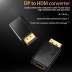 DisplayPort Male to HDMI-Compatible Female Adapter – 4K 1080P DP to HDMI-Compatible Converter for PC Laptop Desktop Monitor TV Projector