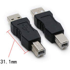 USB 2.0 Type A Male to Type B Male Adapter Plug and Play Compatible with PC Mac Printer Scanner