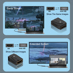HDMI-Compatible Female to Mini HDMI-Compatible Female Coupler – 8K@60Hz 4K@120Hz 48Gbps Dual LED for Camera Monitor Projector