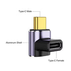 USB C 40Gbps Adapter 90 Degree Right Angle USB C Male To Female Extender 100W Fast Charging for Steam Deck Switch Laptop