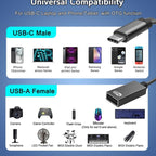 2-in-1 USB C OTG Adapter 60W PD Charging + USB 3.0 Port – Compatible with iPhone 15, MacBook Pro, Samsung Galaxy