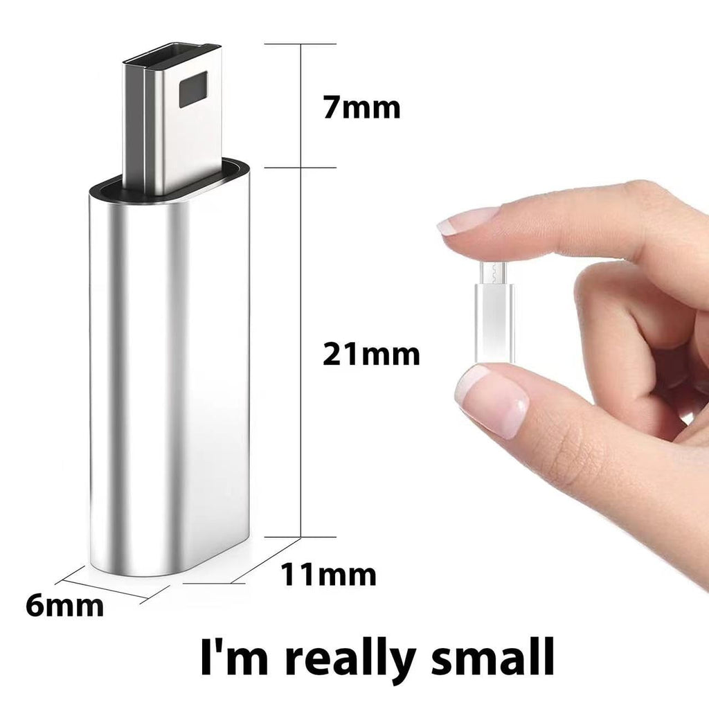 Mini USB to USB-C Adapter Mini USB 2.0 Male to Type-C Female – Compatible with PS3 Controller GoPro Digital Camera Dash Cam GPS