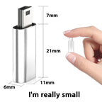 Mini USB to USB-C Adapter Mini USB 2.0 Male to Type-C Female – Compatible with PS3 Controller GoPro Digital Camera Dash Cam GPS