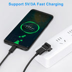USB 3.1 90 Degree Up/Down Angle Adapter USB-A Male to USB-A Female Right Angle Coupler – Compatible with PC Laptop USB Hub
