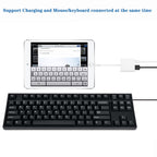Lightning-Compatible to USB 3.0 OTG Adapter with Charging Port – 5Gbps File Transfer for iPhone iPad Camera Card Reader Flash Drive Keyboard