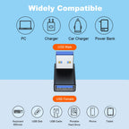 90 Degree USB-A Male to Female Adapter Up & Down Right Angle – USB 3.0 5Gbps 15W Charging Aluminum for PC Laptop Charger Power Bank