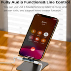 USB C Splitter with 100W Fast Charging Dual USB C Headphone and Charger Adapter Dongle for iPhone 16/15 Series iPad MacBook Galaxy S24/S23 and More (No for Power and Video Output)