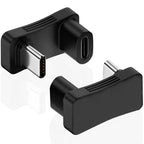 180 Degree Angle USB C Adapter 180° U Shape Male to Female 10Gbps PD 100W Adapter Compatible with Steam Deck Switch Laptop Tablet Phone and More Type C Devices