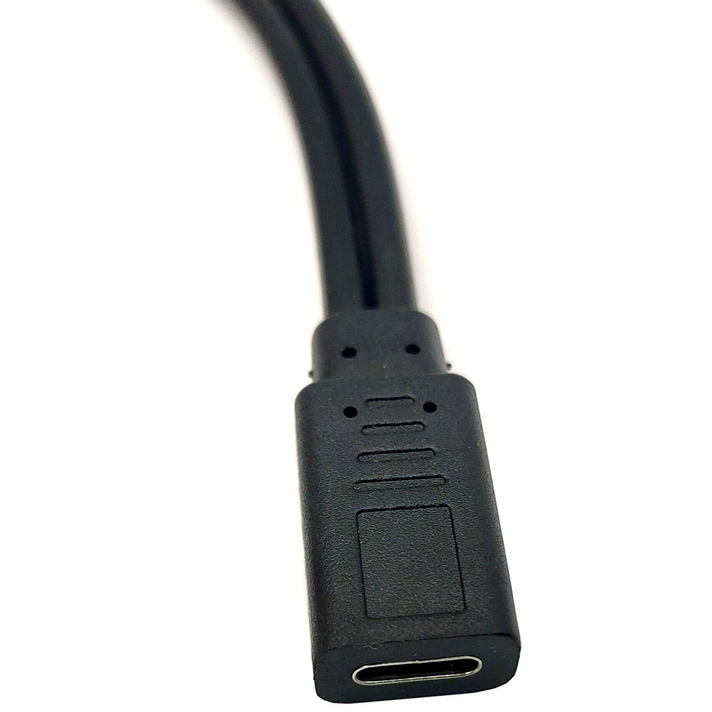 USB-C Female to Dual USB-C Male Y Splitter Charging Cable 5V 3A – Charge 2 Type-C Devices Simultaneously 30cm