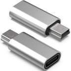 Mini USB to USB-C Adapter Mini USB 2.0 Male to Type-C Female – Compatible with PS3 Controller GoPro Digital Camera Dash Cam GPS