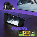 USB C Splitter USB C to USB 2.0 USB C 20Gbps PD100W 4K60Hz Extensions Adapter for HDTV Disk Keyboard Mouse Support Steam Deck Cooling and Charging at The Same time