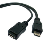 Micro USB OTG Cable 20cm – Power Enabled USB Adapter for Fire Stick 4K/4K Max/Cube/Lite, Android & Windows OTG Devices