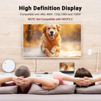 1-in-2-Out HDMI-compatible Splitter Cable – Male to 2×Female 1080P Mirror Only for TV Monitor Projector Xbox PS3 30cm