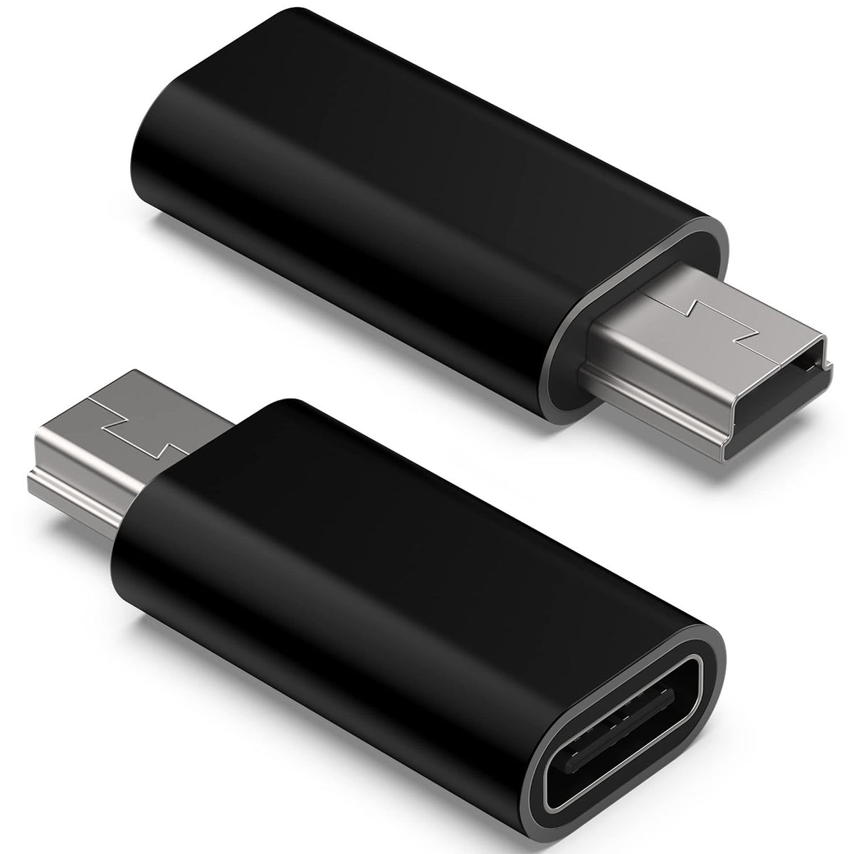 USB-C to Mini USB Adapter Type-C Female to Mini USB 2.0 Male – Compatible with GoPro Hero PS3 Controller Digital Camera Dash Cam GPS