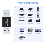 USB 3.0 Male to Male Adapter USB-A to USB-A Coupler Extension Connector Compatible with PC Laptop Webcam Hard Drive