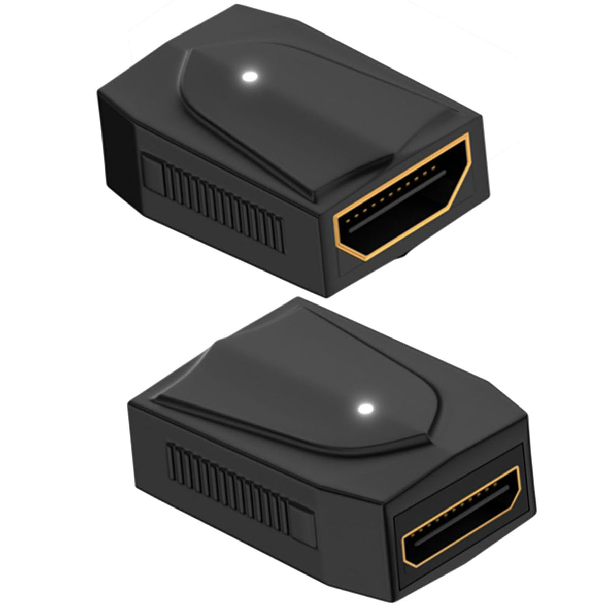 HDMI-Compatible Female to Mini HDMI-Compatible Female Coupler – 8K@60Hz 4K@120Hz 48Gbps Dual LED for Camera Monitor Projector