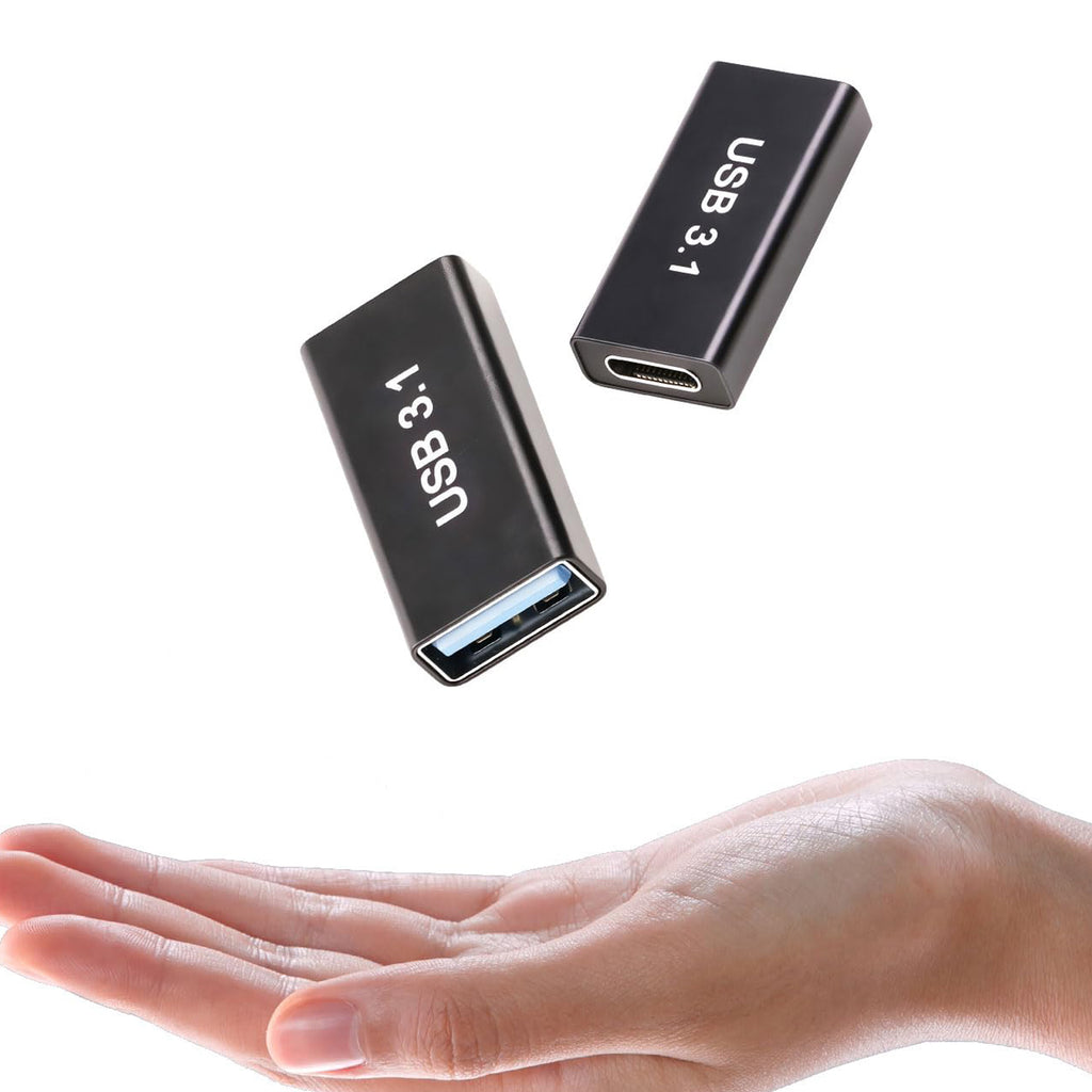 USB Female to USB-C Adapter – Compatible with MacBook Pro/Air iPad Pro Google Pixel Huawei & More