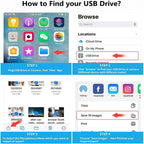 Lightning-Compatible to USB 3.0 OTG Adapter with Charging Port – 5Gbps File Transfer for iPhone iPad Camera Card Reader Flash Drive Keyboard