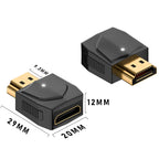 HDMI-Compatible Male to Mini HDMI-Compatible Female Adapter – 8K@60Hz 4K@120Hz 48Gbps LED for Camera Laptop Monitor TV