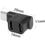 USB Type C Splitter 1 to 2 Ports Supports 10Gbps Data Transfer 4K@60Hz Video Output Easy to Carry