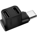 USB Type C Splitter 1 to 2 Ports Supports 10Gbps Data Transfer 4K@60Hz Video Output Easy to Carry