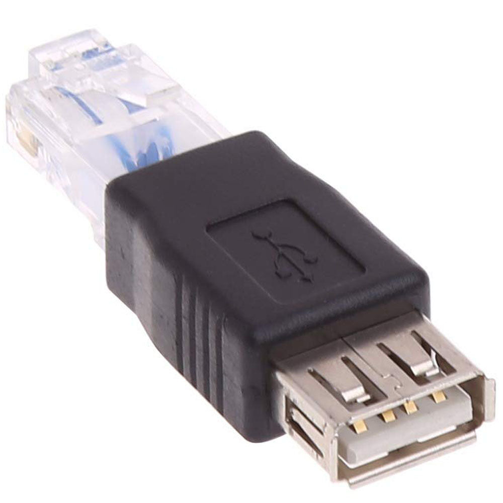 USB-A 2.0 Female to RJ45 Male Adapter Pack of 2 – USB to Ethernet Converter for ADSL Modem Router Surveillance Camera (Not a Network Card)