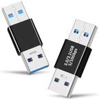USB 3.0 Male to Male Adapter USB-A to USB-A Coupler Extension Connector Compatible with PC Laptop Webcam Hard Drive