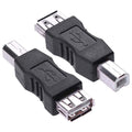 USB Type B Male to USB-A Female Adapter USB 2.0 480Mbps Plug and Play Compatible with Printer Scanner Fax Machine PC Laptop