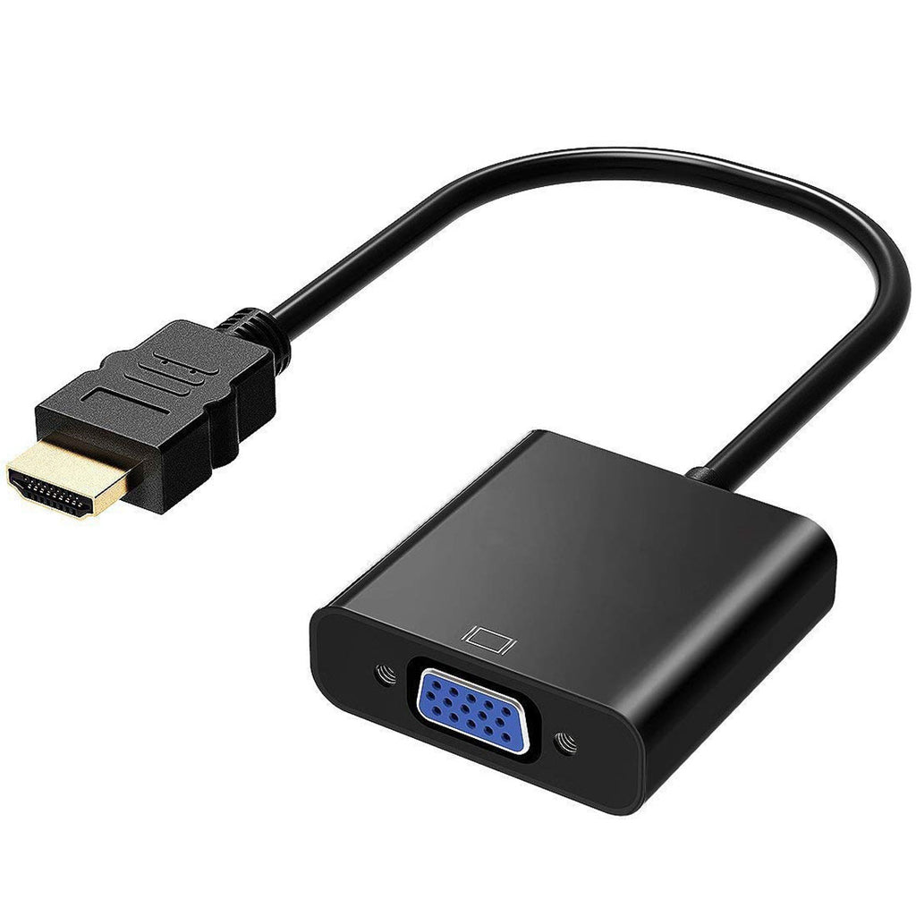Gold-Plated Adapter with HDMI Male to VGA Female Connector – for PC, Laptop, Monitor & Projector