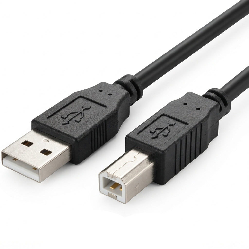 USB 2.0 A Male to B Male Printer Cable 480Mbps for HP Canon Epson Brother Lexmark Samsung Xerox Scanner Computer 30cm to 10m