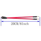 3.5mm Headset Splitter Cable for PC Gold Plated TRRS Female to Dual TRS Male Headphone and Mic Y Adapter 20cm