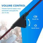 2M Replacement Audio Cable with Volume Control Compatible with Astro A10 A30 A40 TR Gaming Headset PS5 PS4 Xbox PC Aux Cord 6.5ft Red