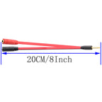 3.5mm Headset Splitter Cable 4 Pole TRRS Male to 2x 3.5mm Female Headphone Mic Audio Y Splitter for PS4 PS5 Controller Gaming Headset Laptop PC Phone