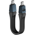 Short USB C to USB C Cable 5 Inch 80Gbps 240W PD FPC Flat Thunderbolt 5 4 USB4 8K 60Hz Video for iPhone 16 MacBook iPad External SSD Docking Station