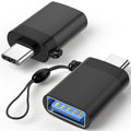 USB C Male to USB A Female Adapter USB 3.0 5Gbps OTG 5V 2A Charging Data Converter with Lanyard for Phone Tablet Laptop Mouse Keyboard Flash Drive