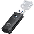 USB SD Card Reader 2 in 1 Dual Slot Flash Memory Adapter Micro SD TF SDHC SDXC USB 2.0 for PC Laptop Desktop Camera Dash Cam Trail Camera