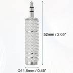 3.5mm to 6.35mm Audio Adapter 1/8 Male to 1/4 Female Stereo Headphone Jack Plug Converter TRS for PC Laptop Guitar Amp Speaker Mixing Console Receiver