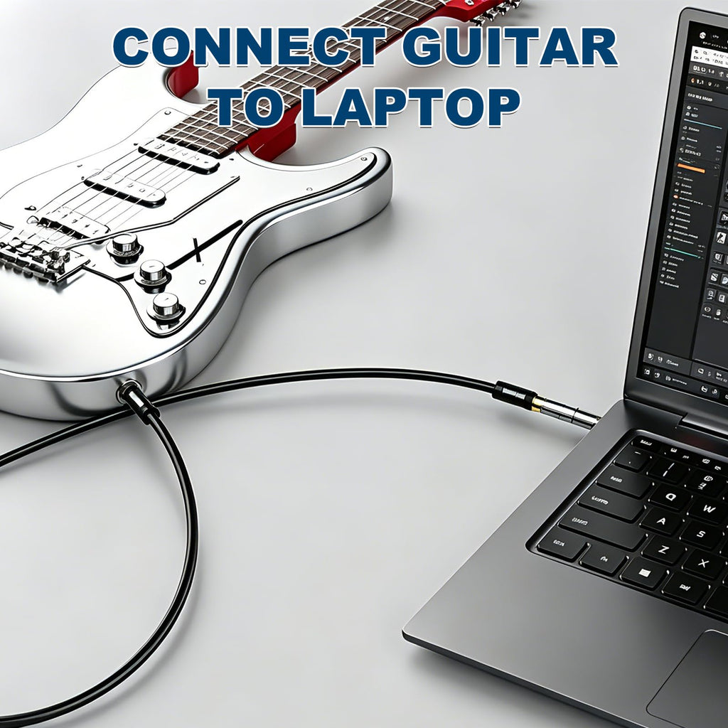 3.5mm to 6.35mm Audio Adapter 1/8 Male to 1/4 Female Stereo Headphone Jack Plug Converter TRS for PC Laptop Guitar Amp Speaker Mixing Console Receiver