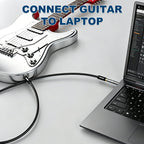 3.5mm to 6.35mm Audio Adapter 1/8 Male to 1/4 Female Stereo Headphone Jack Plug Converter TRS for PC Laptop Guitar Amp Speaker Mixing Console Receiver