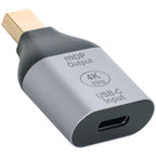 USB C Female to Mini DisplayPort Male Adapter 4K 60Hz Video Converter for Laptop Tablet Phone to Mini DP Monitor