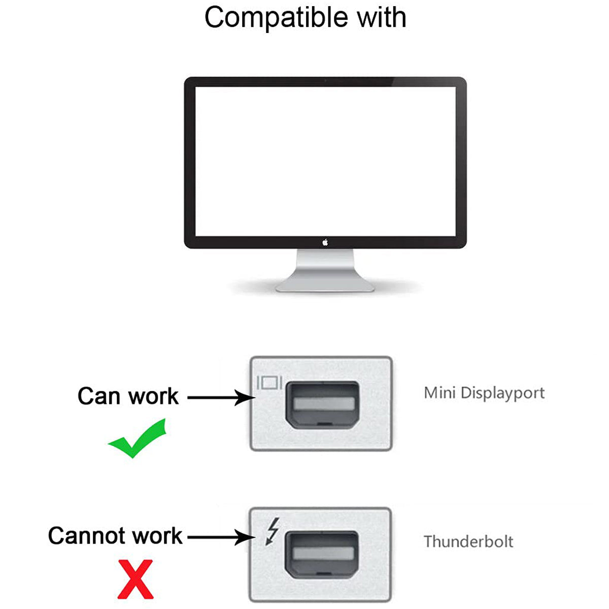 USB C Female to Mini DisplayPort Male Adapter 4K 60Hz Video Converter for Laptop Tablet Phone to Mini DP Monitor