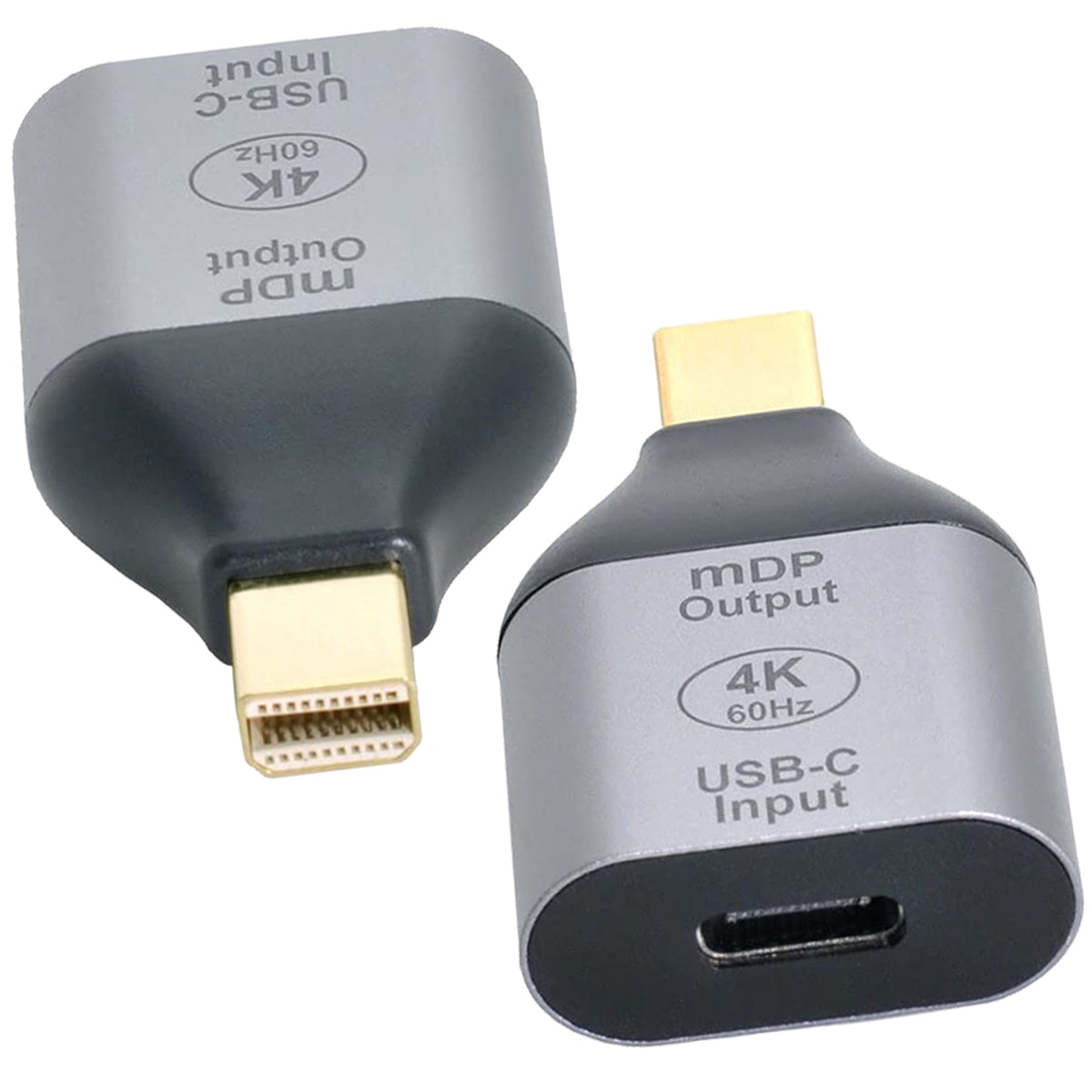 USB C Female to Mini DisplayPort Male Adapter 4K 60Hz Video Converter for Laptop Tablet Phone to Mini DP Monitor