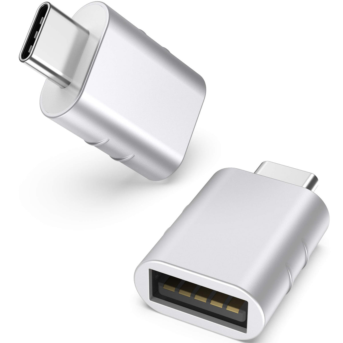 USB C to USB 3.2 Adapter Zinc Alloy Type C Male to USB Female OTG Converter Compatible with Laptops Phones Tablets