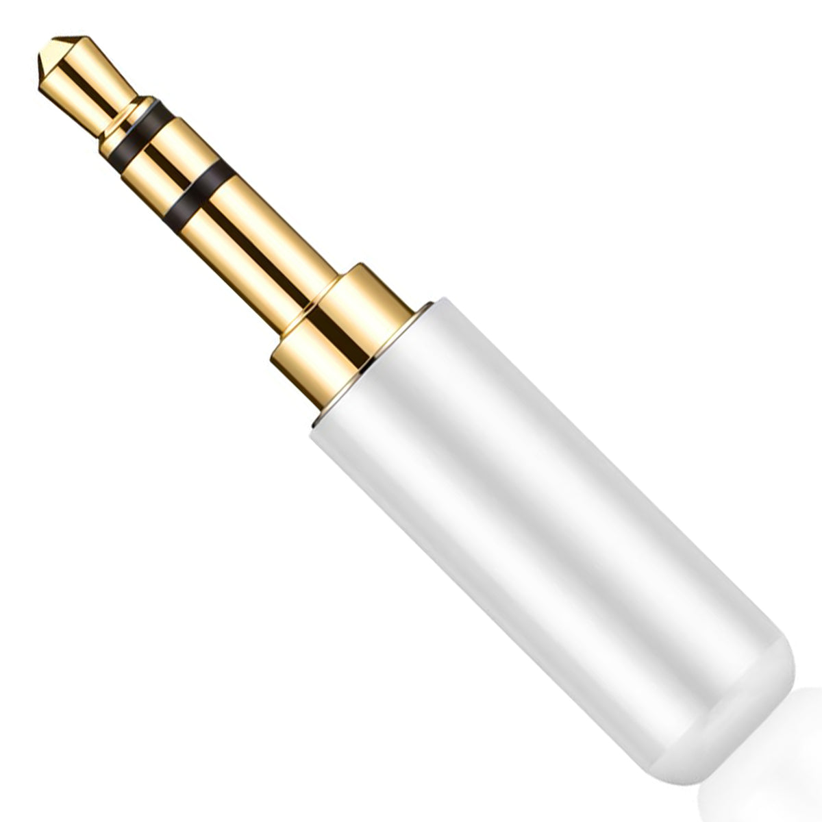 3.5mm Male Solder Audio Plug 1/8 Inch TRS 3 Pole Gold Plated Headphone Jack Repair Connector Metal Shell for DIY Stereo Aux Cable Earphone Headset