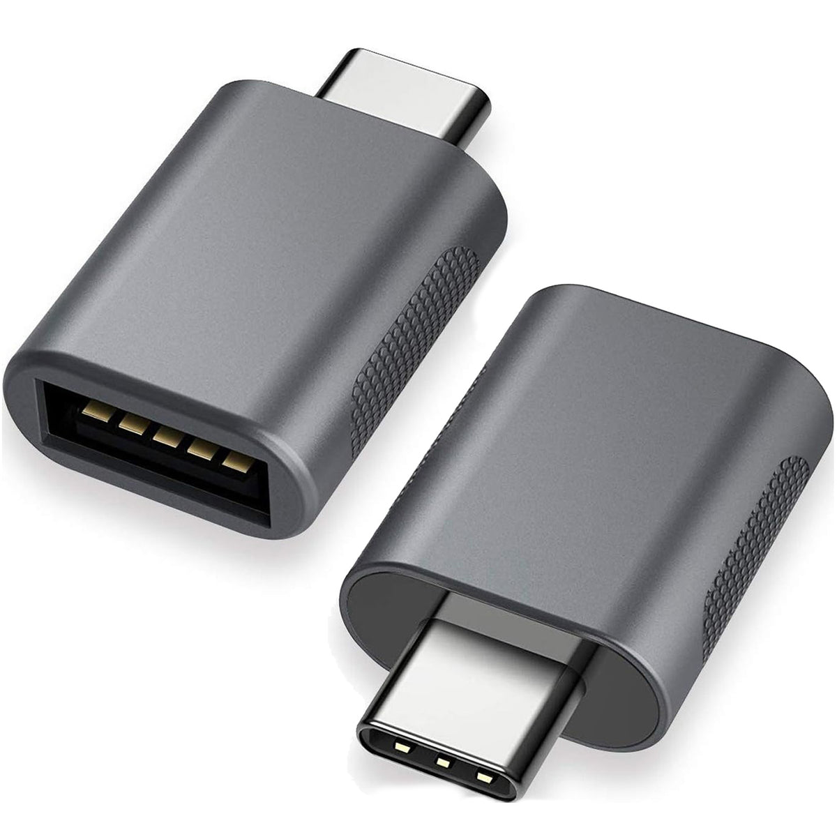USB C to USB 3.2 Adapter 10Gbps Type C Male to USB A Female OTG Converter Thunderbolt 4 3 Zinc Alloy for MacBook Pro Air iPad iPhone 16 15 Galaxy Flash Drive