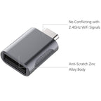 USB C to USB 3.2 Adapter 10Gbps Type C Male to USB A Female OTG Converter Thunderbolt 4 3 Zinc Alloy for MacBook Pro Air iPad iPhone 16 15 Galaxy Flash Drive