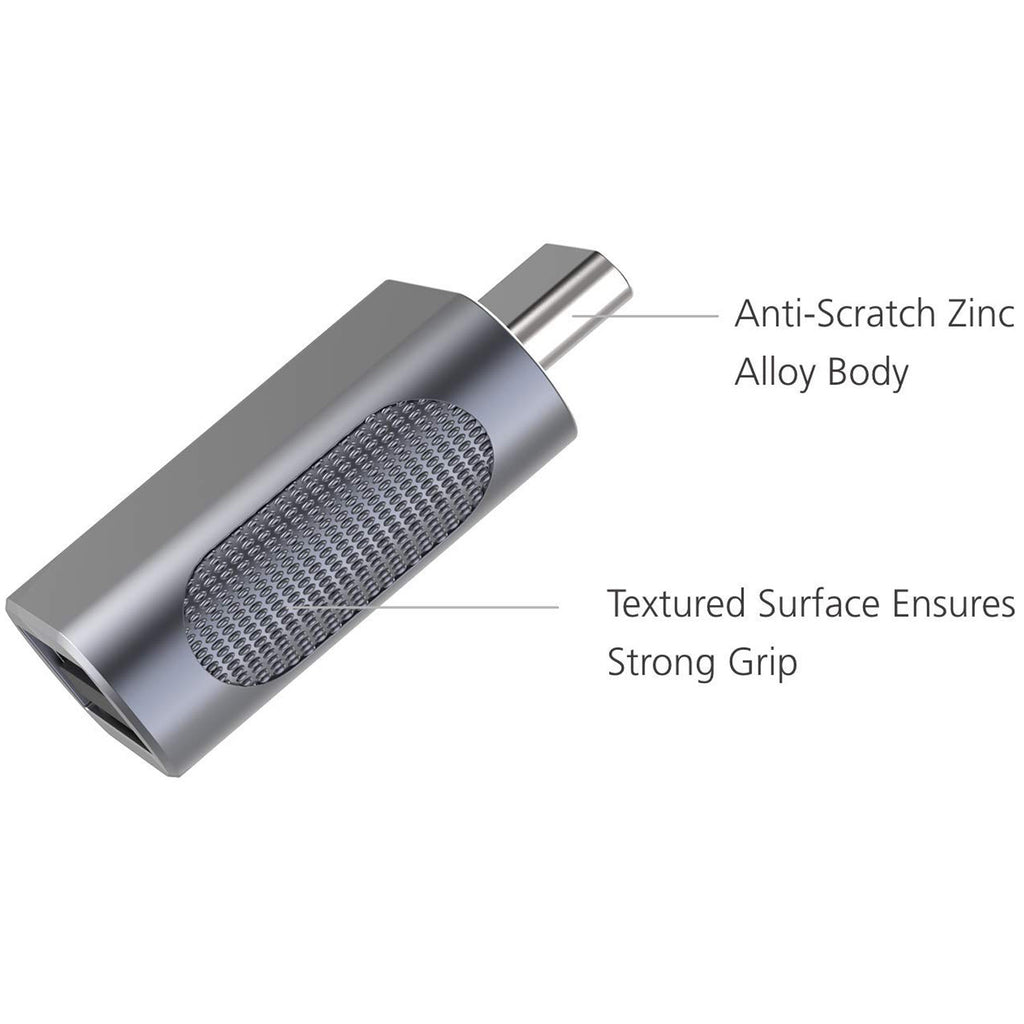 USB C to USB 3.2 Adapter 10Gbps Type C Male to USB A Female OTG Converter Thunderbolt 4 3 Zinc Alloy for MacBook Pro Air iPad iPhone 16 15 Galaxy Flash Drive